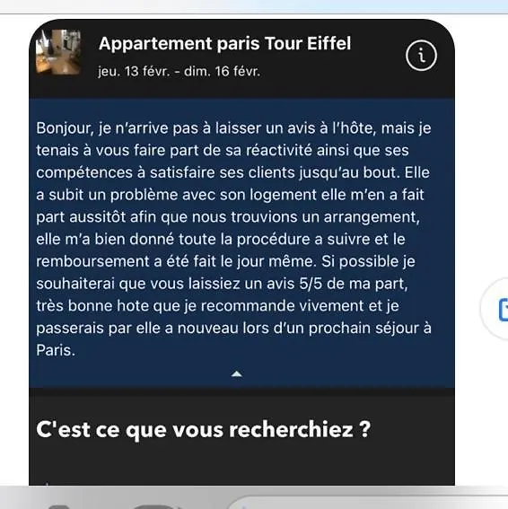 Appartement Paris Tour Eiffel
